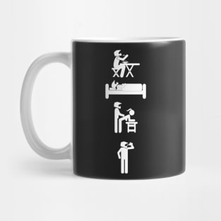 Eat Sleep Fuck Drink Dirt Bike Motocross Humor Mug